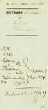 Document (Extrait de sépulture de Pierre Paul Tarieu Taillan de Lanaudière)
