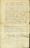 Document (Contrat de mariage de William Grant et Marie Catherine Deschambault, veuve de Charles Lemoine de Longueuil)