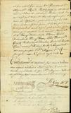 Document (Contrat de mariage de William Grant et Marie Catherine Deschambault, veuve de Charles Lemoine de Longueuil)