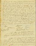 Document (Affidavit de Simon Sanguinet et de Jean-Bte Adhémar, juges de paix, attestant que Pierre Guy, fils, et Élizabeth Guy sont les seuls héritiers de Pierre Guy et de Jeanne Truillier LaCombe, son épouse)