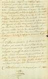 Document (Concession de terres au sieur de Verchères, en augmentation de la seigneurie de Verchères)