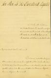 Document (Requête de Nicolas Eustache Lambert Dumont, fils, au Roi, demandant d'être mis en possession de l'Ile-à-la-Fourche. Avec plan en couleur par Louis Charland)