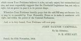Document (Petition of John Saxton Campbell to the Legislative Council opposing the Seigniorial Tenure Bill)