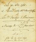 Document (Accord entre M. de Montgolfier, Pierre Foretier et Joseph Périneau, au sujet de parties du fief Closse)