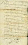 Document (Concession de terre, 3 arpents par 40, à St-Denis, par Pierre Claude Pécaudy de Contrecoeur à Pierre Palardy)