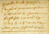 Document (Concession d'habitation de 4 arpents par 40, en la seigneurie de St-Pierre, vis-à-vis Batiscan, par Louis Levrard à Jean Rivard)