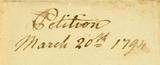 Document (Petition from William Berczy and others for a grant of three million Acres of land on Lake Erie, for a German establishment)