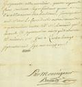 Document (Ordonnance pour l'échange de terres avec le curé Lefebvre, de Batiscan, dans la seigneurie de St-Pierre-les-Becquets)