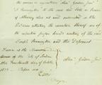 Document (Affidavit by Alexander Gordon, vouching for the authenticity of the signature of Adam Geddes Mackenzie, widow of Alexander Mackenzie, upon an act of power of attorney)
