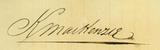 Document (Letter of exchange on sir Alex Mackenzie & Co. by John McDonald, in favour of Kenneth Mckenzie)