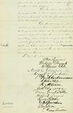 Document (Requête des étudiants en droit aux juges Mathieu, Loranger et autres, relative à la formation d'une école de droit indépendante de Laval)