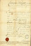 Document (Permission au notaire Foucher de pratiquer à Montréal)