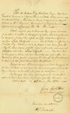 Document (Commission de capitaine de milice à Louis Defonds)