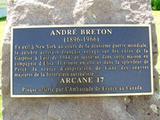 Plaque d'André Breton. Vue avant