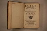 Livre (Estat présent de l'Eglise et de la colonie françoise dans la Nouvelle-France). Page de titre