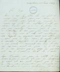 Document (Lettre de H. Baby à Georges Baby)
