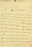Document (Lettre de Louis Baby à François Baby)