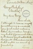 Document (Lettre de M. W. Baby à Geo. Baby)