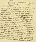 Document (Lettre de Thérèse Le Comte Dupré à François Baby)