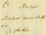 Document (Lettre de Thérèse Le Comte Dupré à François Baby)