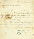 Document (Lettre de Mw. Bell et F. Bell à E. Soupras)