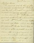 Document (Lettre de Wm. Berczy à Charlotte Berczy)