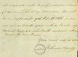 Document (Lettre de Wm. Berczy à Charlotte Berczy)
