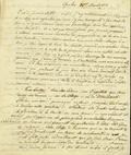 Document (Lettre de Wm. Berczy à Jacques Viger)