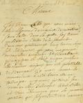 Document (Lettre de Boishébert à Mde d'Argenteuil)
