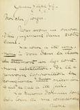 Document (Lettre de Jos. Bossé à Geo. Baby)