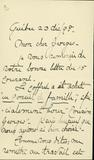 Document (Lettre de Joseph Bossé à Georges Baby)