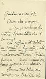 Document (Lettre de Joseph Bossé à Georges Baby)