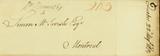 Document (Lettre de Wm. Burns à Simon McTavish)