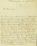 Document (Lettre de Cerré-Soulard à P.L. Panet)
