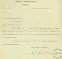 Document (Lettre de J. A. Chapleau à L. D. Duvernay)