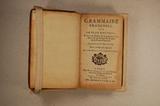 Livre (Grammaire françoise sur un plan nouveau : avec un traité de la prononciation des e, & un abrégé des règles de la poësie françoise). Page de titre
