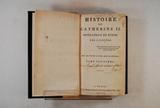Livre (Histoire de Catherine II, impératrice de Russie (Tome III)). Page de titre