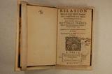 Livre (Relation de ce qui s'est passé en la mission des Pères de la Compagnie de Jesus, au pays de la Nouvelle France, depuis l'été de l'année 1651. jusques à l'été de l'année 1652 : envoyée au R.P. Provincial de la Province de France). Page de titre