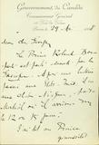 Document (Lettre de Hector Fabre à Georges Baby)