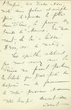 Document (Lettre de Hector Fabre à Georges Baby)