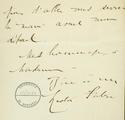 Document (Lettre d'Hector Fabre à Georges Baby)