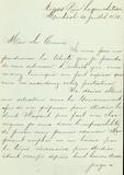 Document (Lettre de Ph. A. De Gaspé à Geo. Baby)