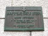 Plaque de Jacques Archambault. Vue avant