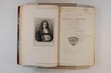 Livre (La vie et les ouvrages de Denis Papin). Page de titre avec signature et frontispice
