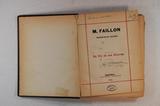 Livre (M. Faillon, prêtre de St. Sulpice : sa vie et ses oeuvres.). Page de titre avec signature