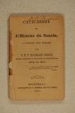 Livre (Catéchisme de l'histoire du Canada, à l'usage des écoles). Page de titre