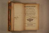 Livre (Institution au droit ecclésiastique (Tome I)). Page de titre