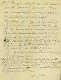 Document (Lettre du curé A. Labelle à A. Lacoste)