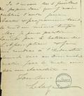 Document (Lettre de S. Lesage à Geo. Baby)