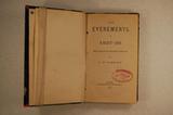 Livre (Les événements de 1837-38 : esquisse historique sur l'insurrection du Bas-Canada). Page de titre